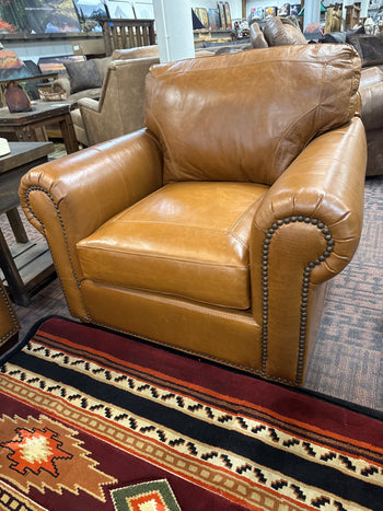 Saddle Glove Leather Chair. Stock Item! Save 20%!